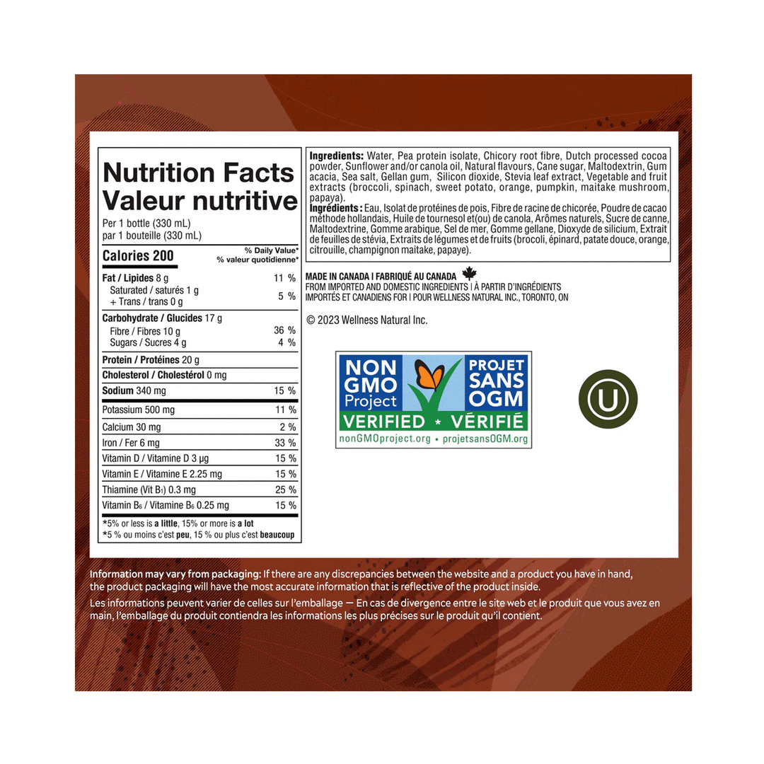 Simply Protein Ready To Drink Rich Chocolate Plant-Protein Shake, 4x330ml