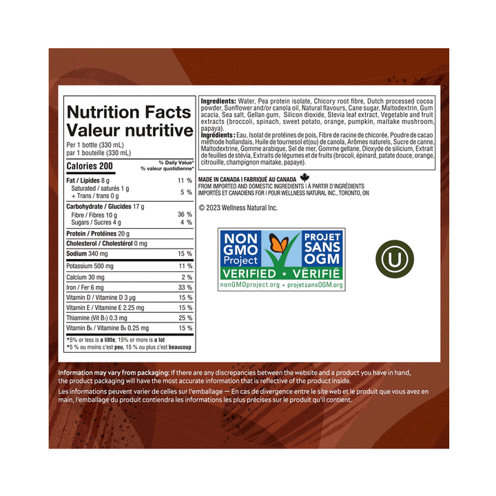 Simply Protein Ready To Drink Rich Chocolate Plant-Protein Shake, 4x330ml