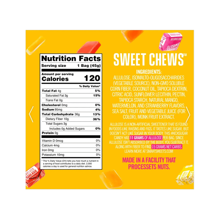 Smart Sweets Sweet Chews, 50g