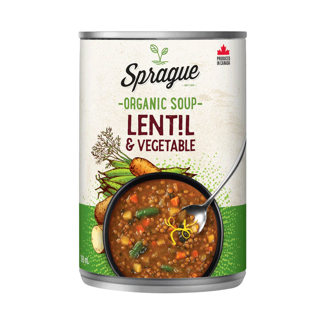 Sprague Organic Lentil Soup, 398 ml