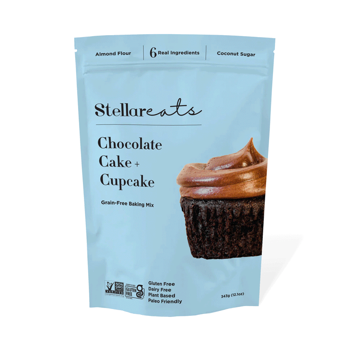 Stellar Eats Grain-Free Chocolate Cake + Cupcake Mix, 343g