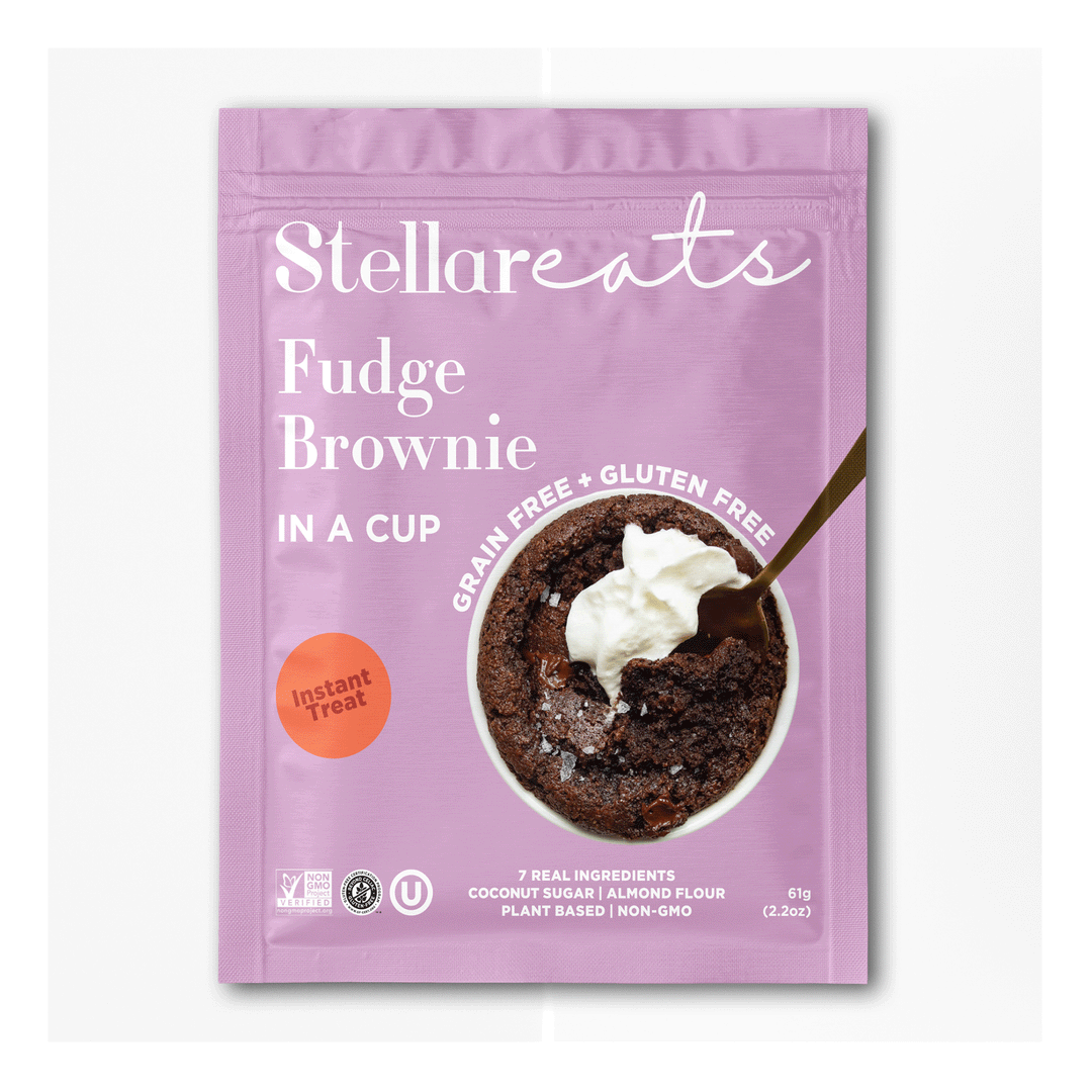 Stellar Eats Instant Treat: Fudge Brownie In A Cup, 8 Pack