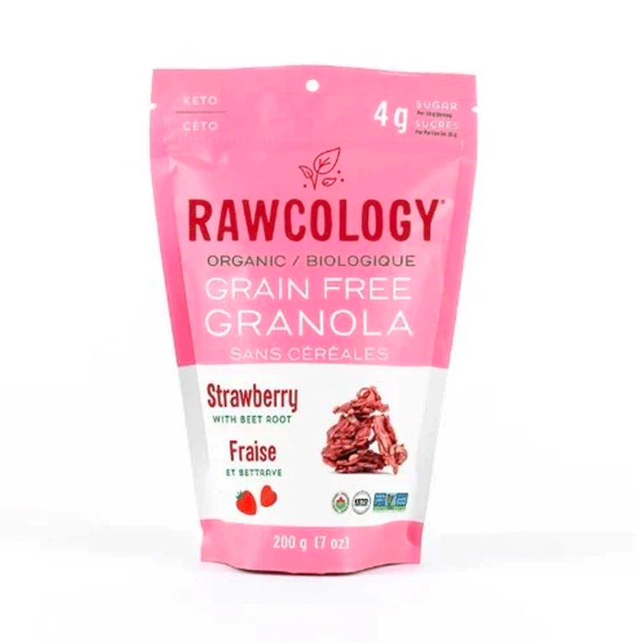 Rawcology Organic Strawberry with Beet Root Granola, 200g