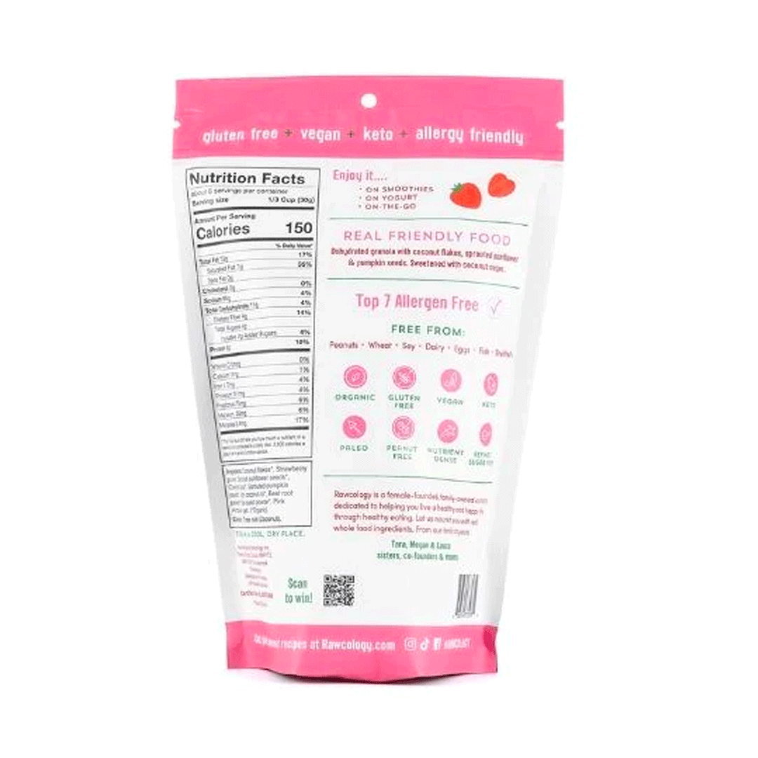 Rawcology Organic Strawberry with Beet Root Granola, 200g