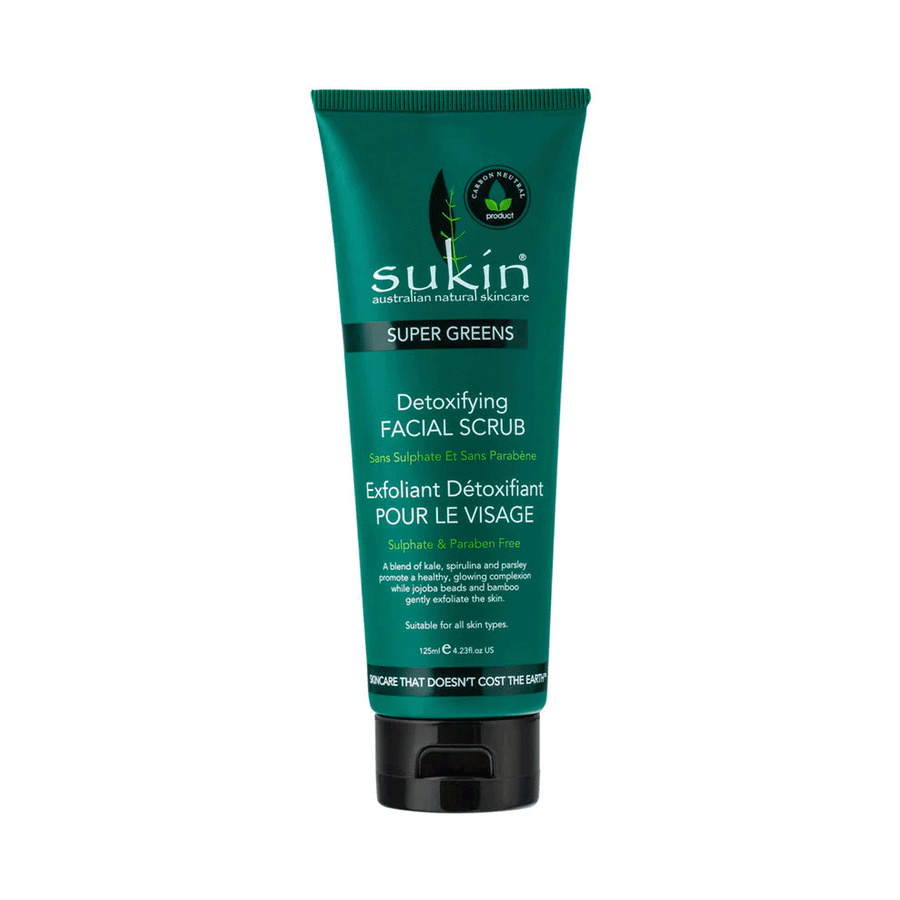 Sukin Detoxifying Facial Scrub - Super Greens, 125ml