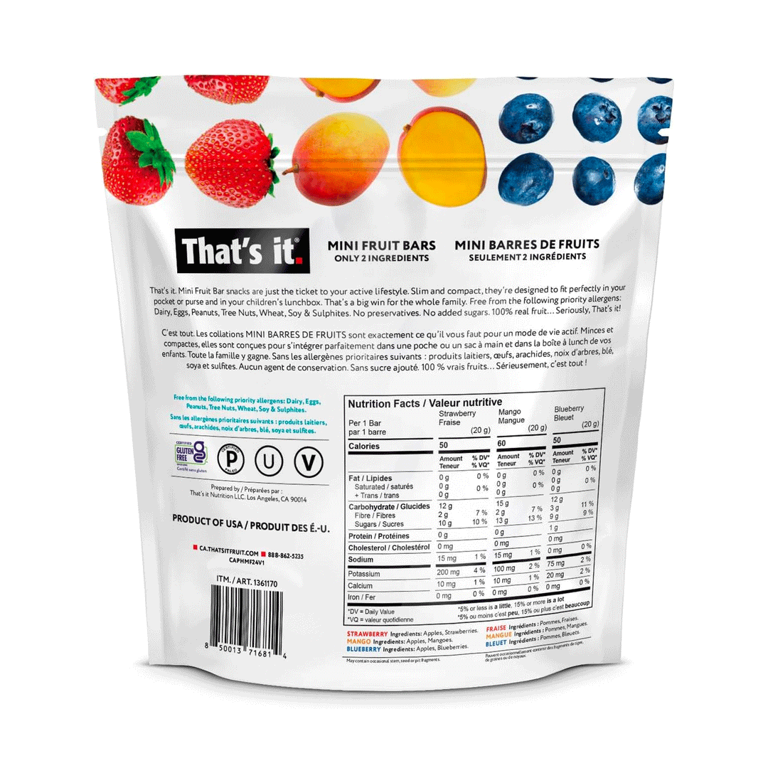 That's It Mini Fruit Bars, 480g