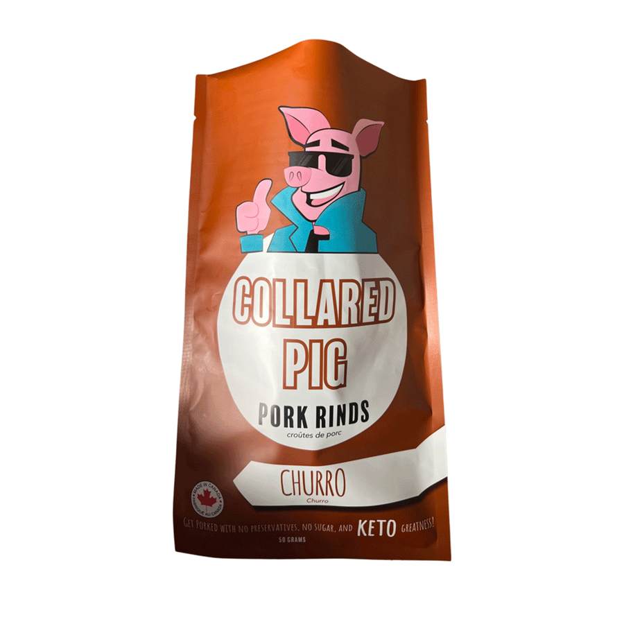 The Collared Pig Churro Pork Rinds, 50g