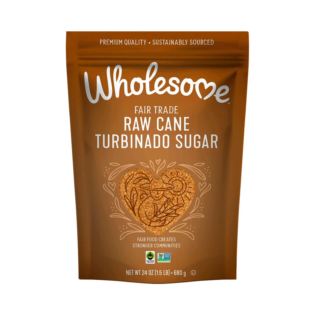 Wholesome Organic Fair Trade Raw Cane Turbinado Sugar, 680g