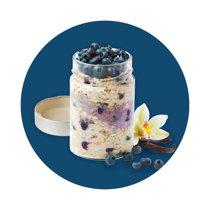 Yumi Organic Overnight Oats - Blueberry Vanilla, 5x50g