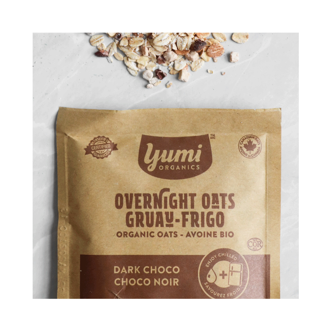 Yumi Organic Overnight Oats - Dark Chocolate, 5x50g