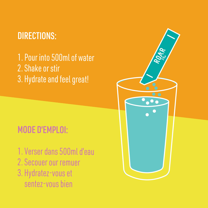 ROAR Organic Tropical Twist Vitamin & Electrolyte Drink Mix, 12 Pack