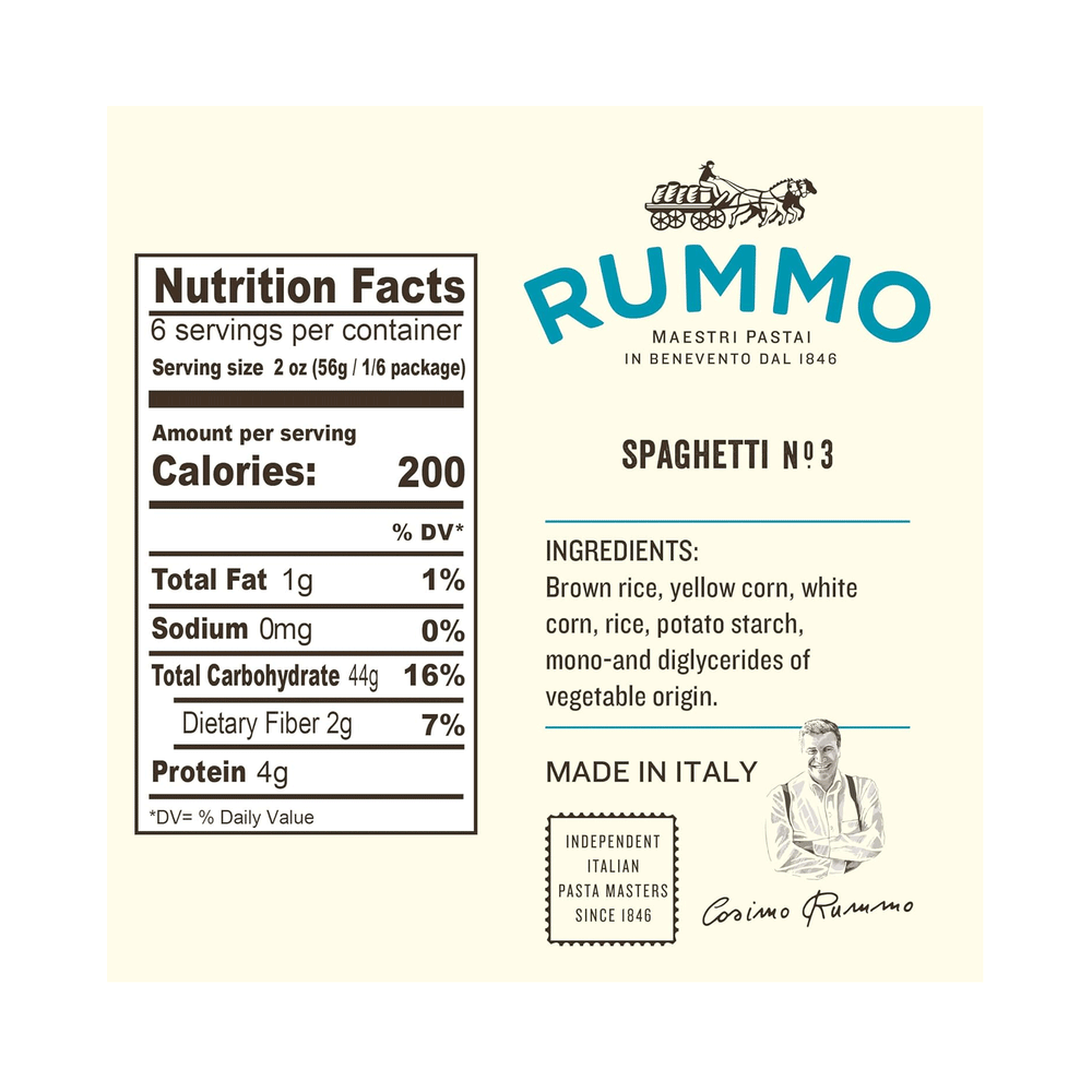 Rummo Spaghetti No. 3 Gluten Free, 340g