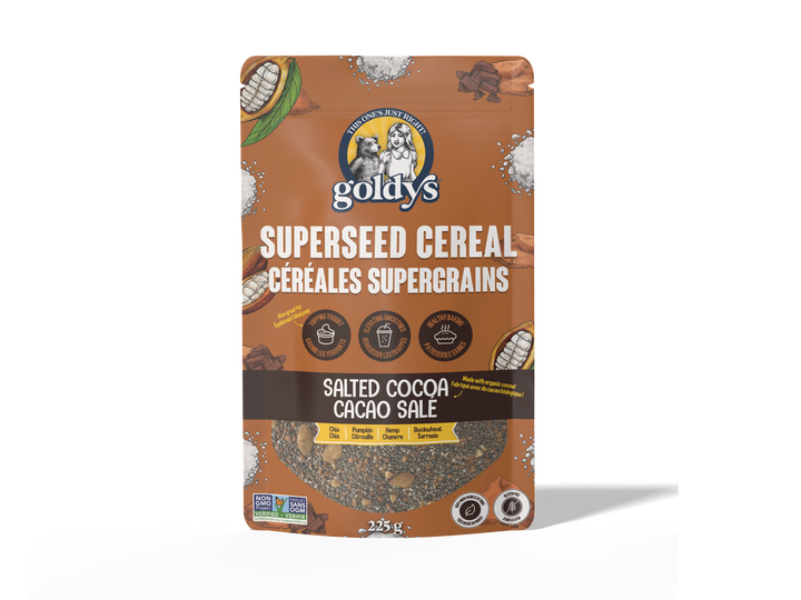 Goldy's Superseed Cereal Salted Cocoa, 225g