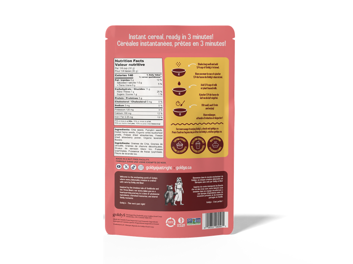 Goldy's Superseed Cereal Strawberry Lavender, 225g