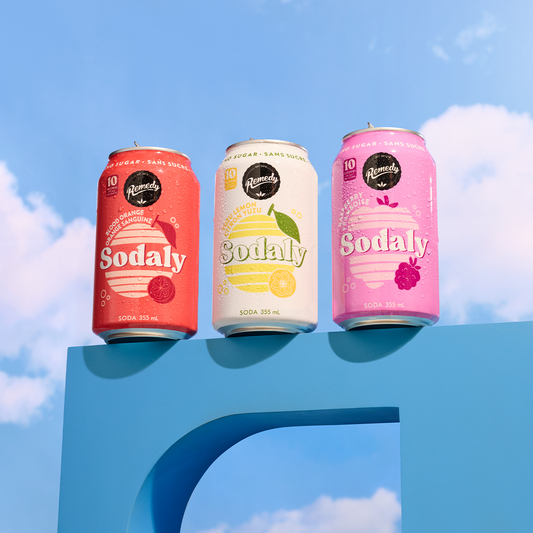 Remedy Sodaly Raspberry No Sugar, 4x355ml