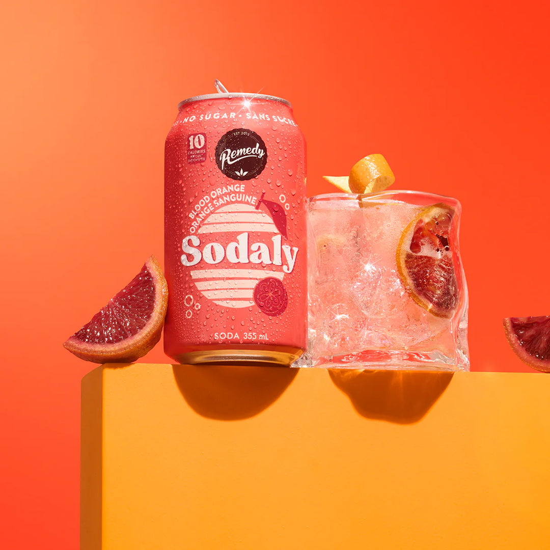 Remedy Sodaly Blood Orange No Sugar, 4x355ml