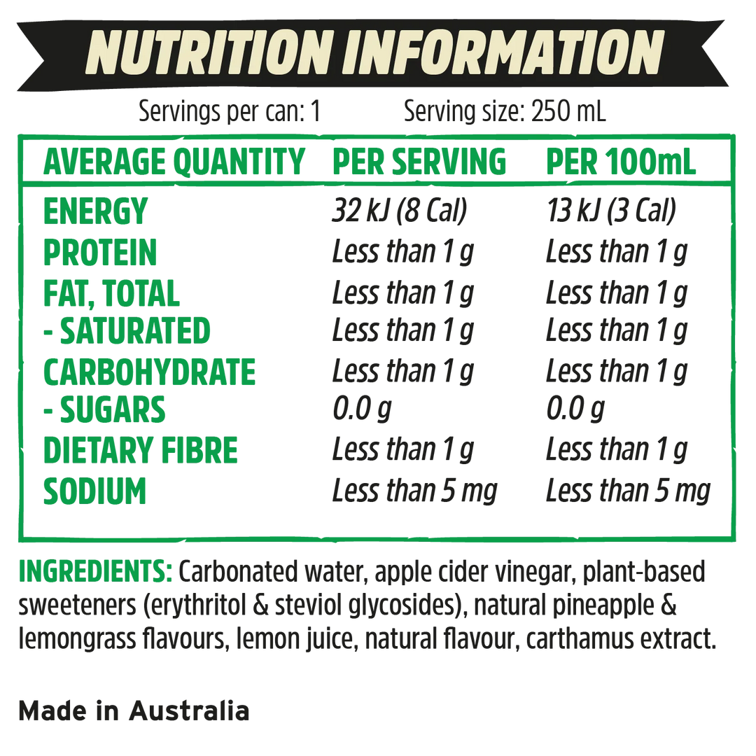Remedy Sodaly Pineapple No Sugar, 4x355ml