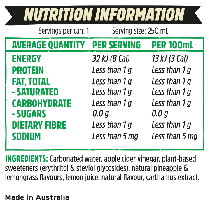 Remedy Sodaly Pineapple No Sugar, 4x355ml