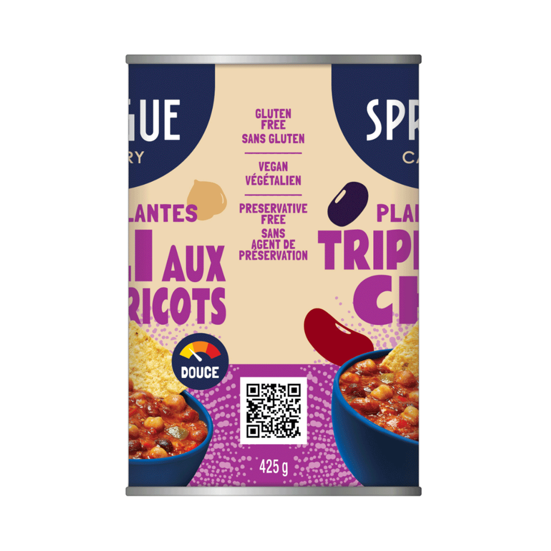 Sprague Organic Triple Bean Chili, 398ml