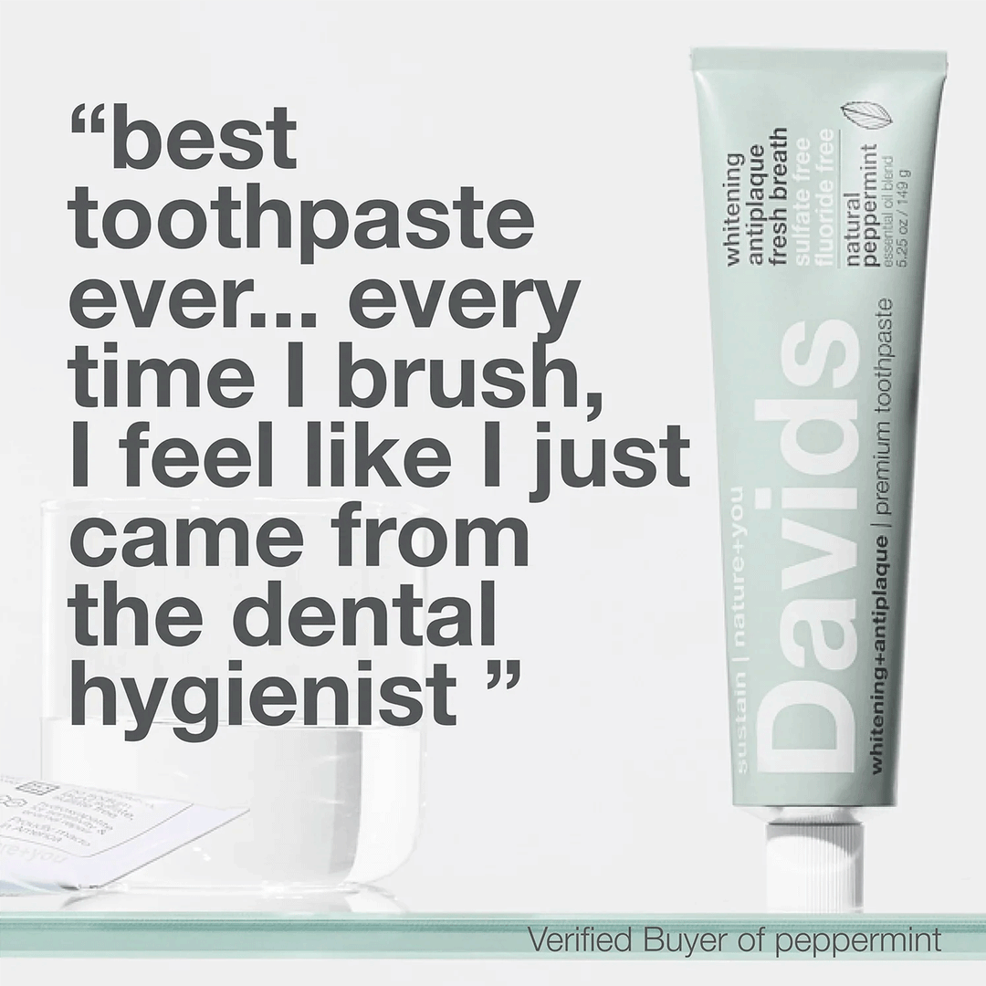 David's Premium Natural Toothpaste, Peppermint, 4oz