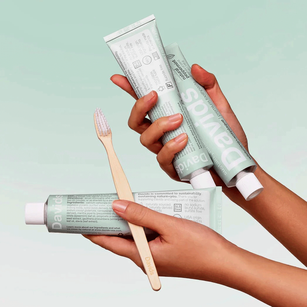 David's Premium Natural Toothpaste, Peppermint, 4oz