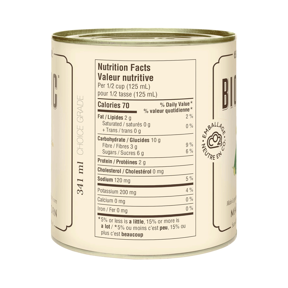 Eat Wholesome Organic Whole Kernel Corn, 341ml