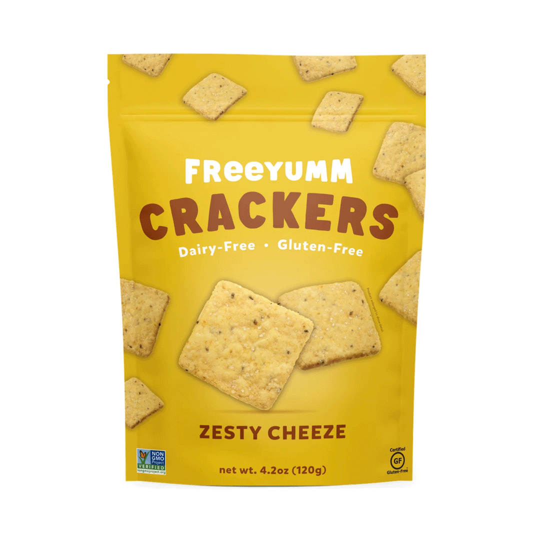 Freeyumm Crackers Zesty Cheeze, 120g
