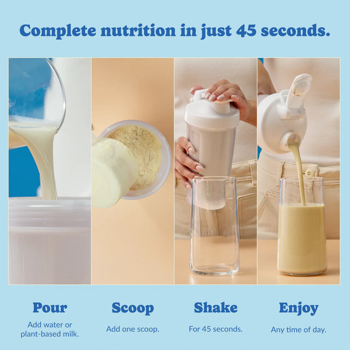 Good Protein All-In-One Shake, Vanilla Milkshake, Plant-Based Superfood Blend, 880g