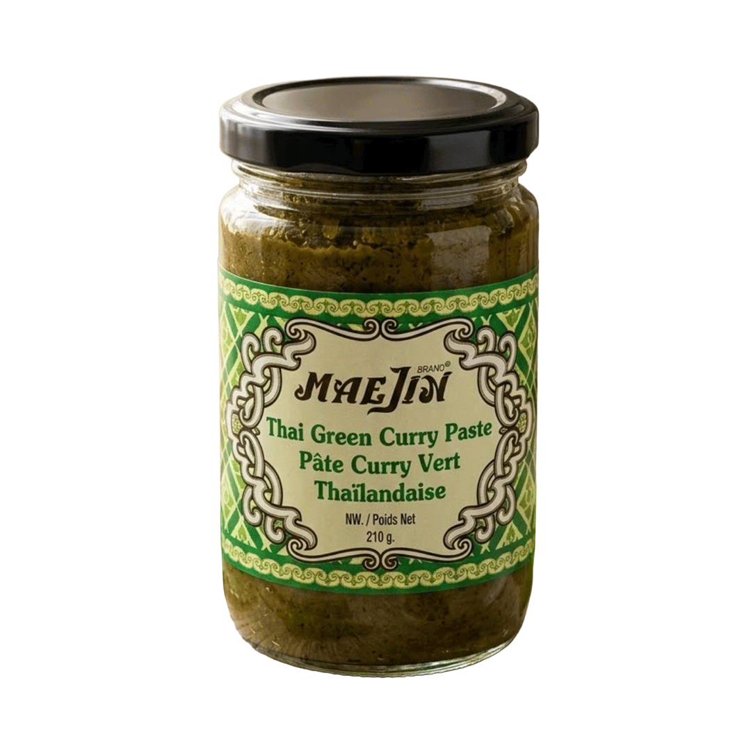Mae Jin Thai Green Curry Paste - 100% Natural, 210g