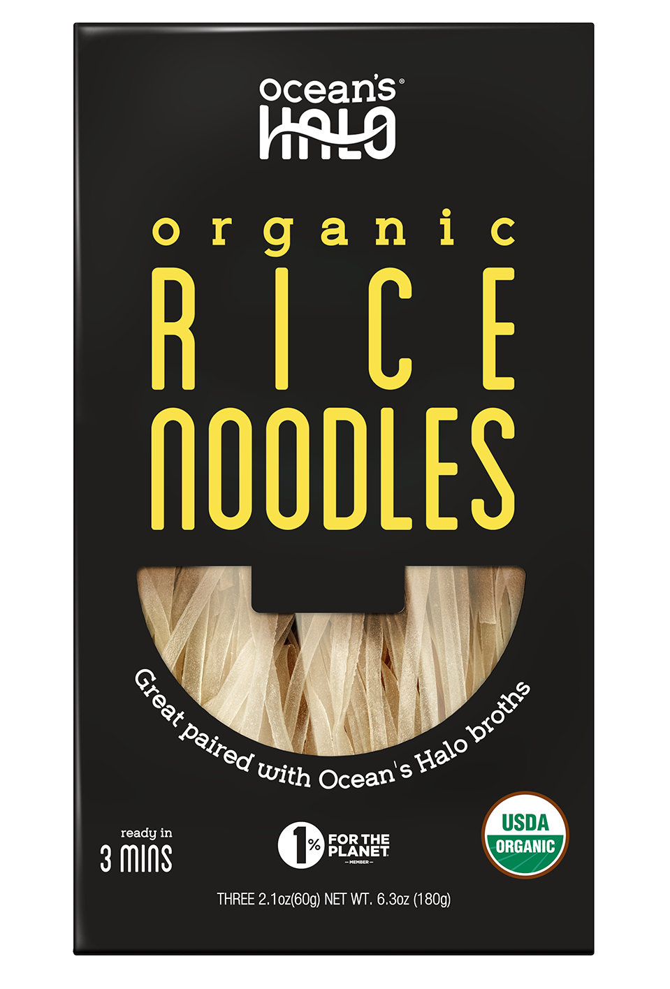 Ocean's Halo Organic Rice Noodles, 180g