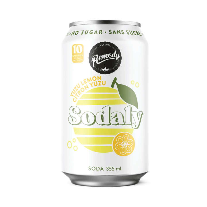 Remedy Sodaly Yuzu Lemon No Sugar, 4x355ml