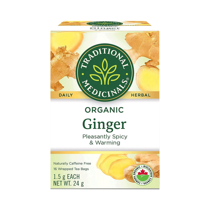 Traditional Medicinals Organic Ginger Herbal Tea, 24g (16 bags)
