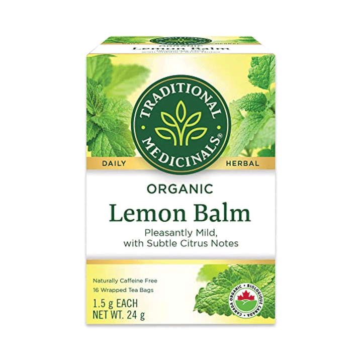 Traditional Medicinals Organic Lemon Balm Herbal Tea, 24g (16 bags)