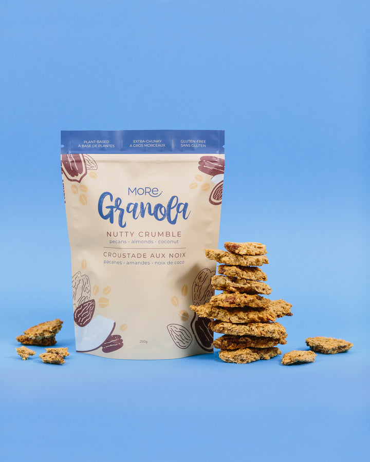 More Granola Nutty Crumble Snackable Granola Chunks, 250g