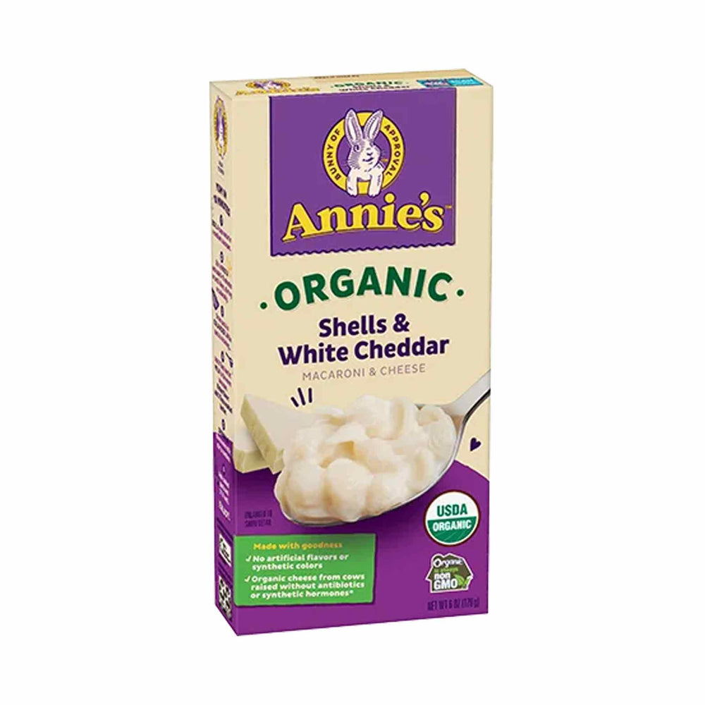 Annie's Organic Shells & White Cheddar Mac & Cheese, 4x170g