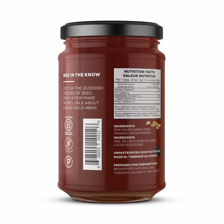 Beekeeper's Naturals Cacao Superfood Honey, 500g