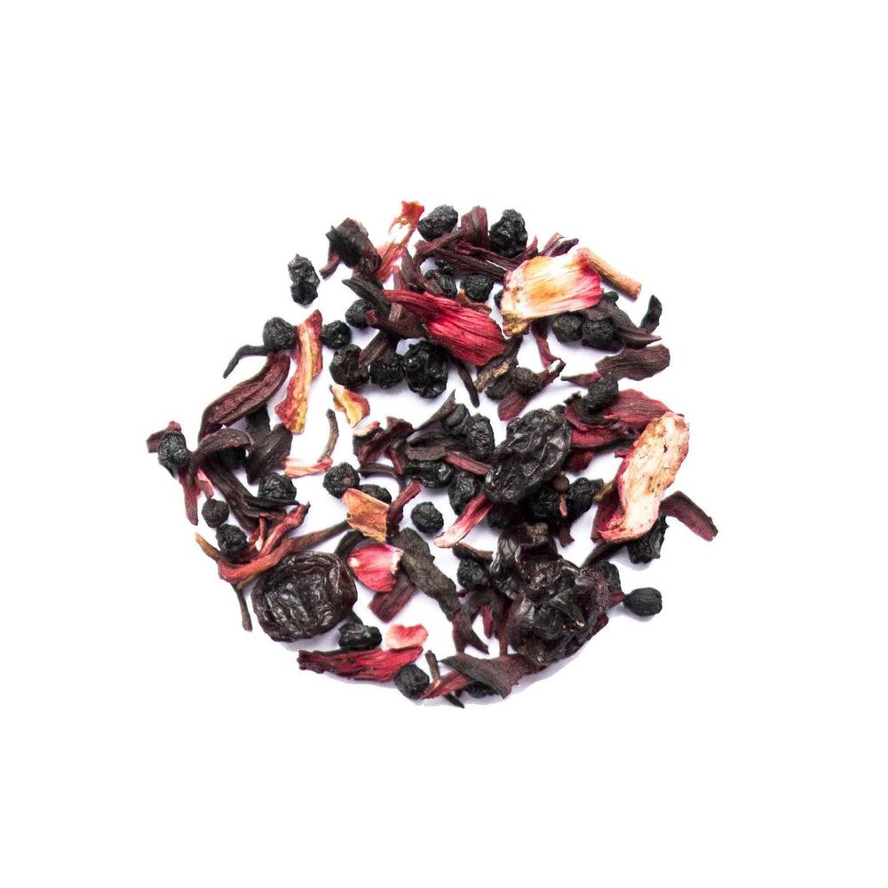 Genuine Tea Organic Elderberry Hibiscus Pyramid Tea, 15 bags