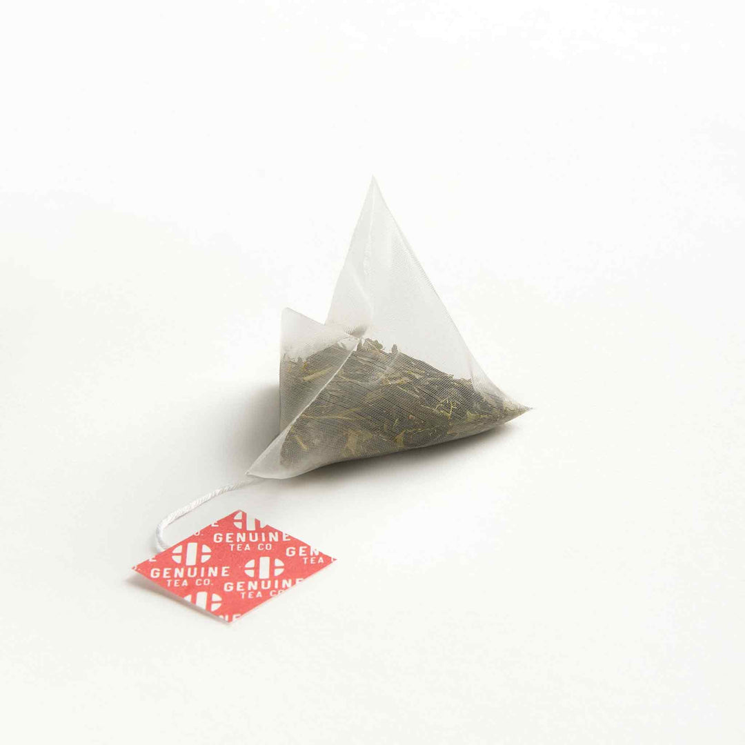 Genuine Tea Organic Sencha Pyramid Tea, 15 bags