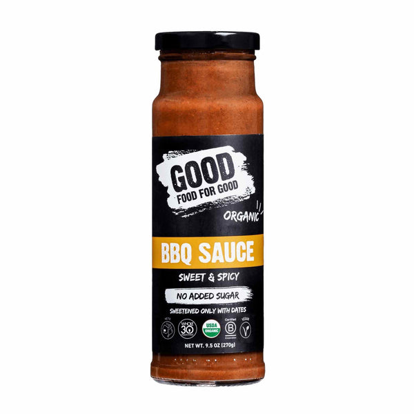 Good Food For Good Organic Sweet & Spicy BBQ Sauce, 270g