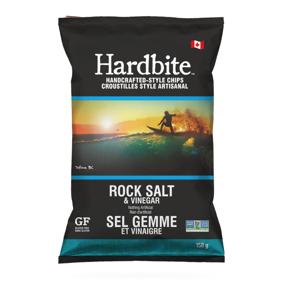 Hardbite Rock Salt & Vinegar Chips, 150g