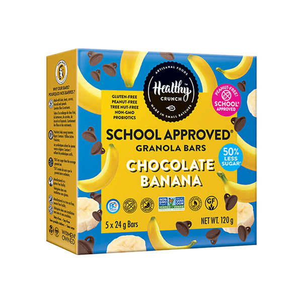 Healthy Crunch Chocolate Banana Granola Bars, 5x24g