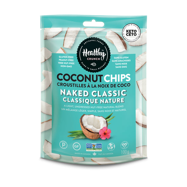 Healthy Crunch Classic Naked Coconut Chips, 100g
