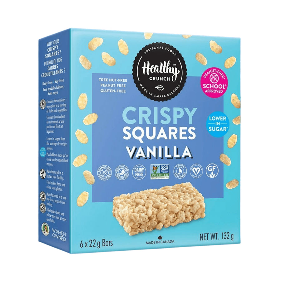 Healthy Crunch Crispy Squares Vanilla, 6 bars