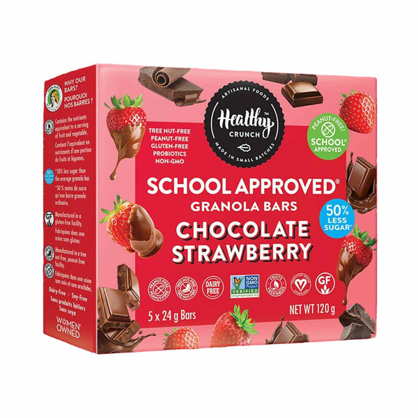 Healthy Crunch Chocolate Strawberry Granola Bars, 5x24g