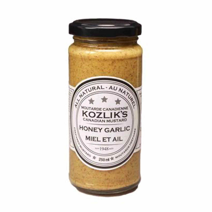 Kozlik's Honey & Garlic Mustard, 250ml