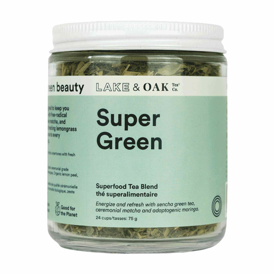 Lake & Oak Tea Co. Super Green Tea Blend, 75g