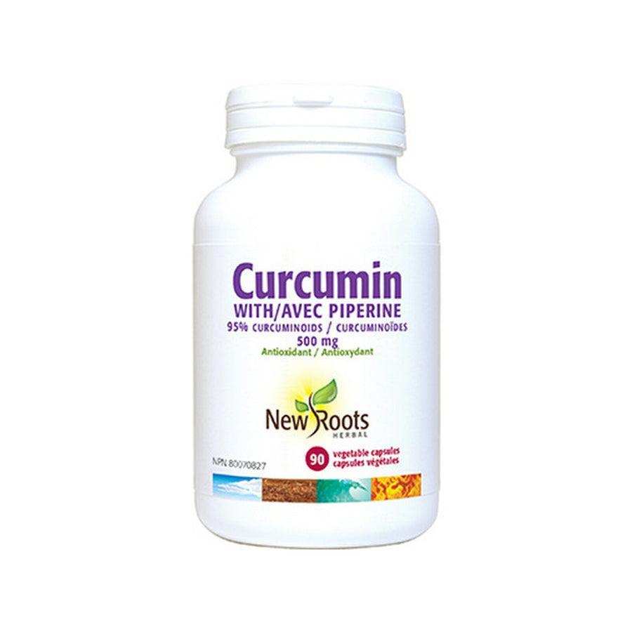New Roots Curcumin with Piperine 500 mg, 90 Capsules