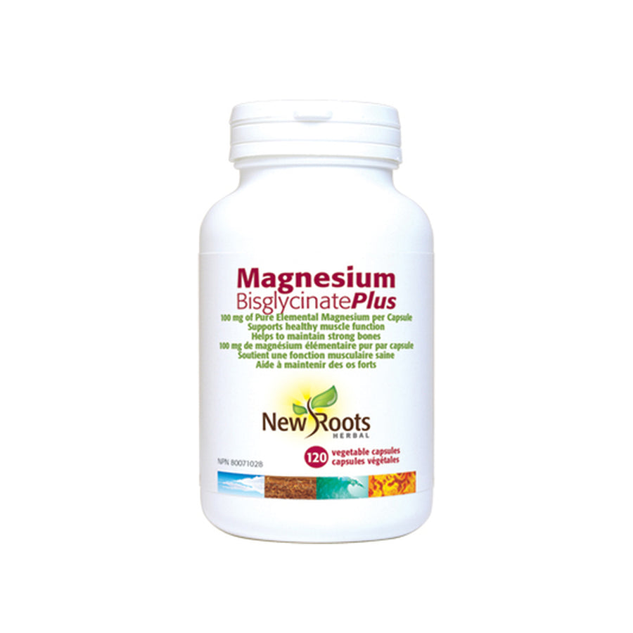 New Roots Magnesium Bisglycinate 200 mg, 120 Capsules