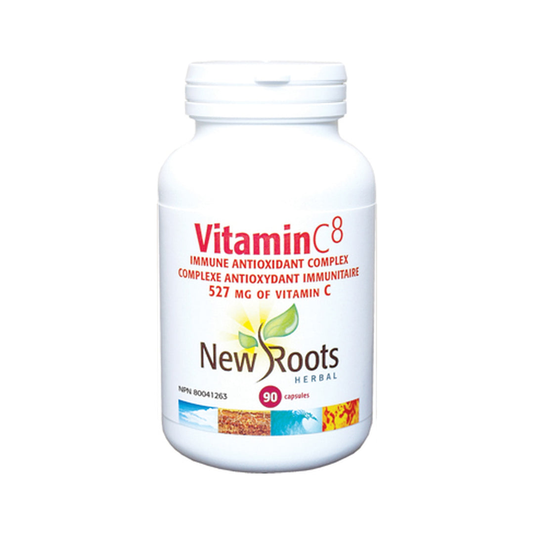 New Roots Vitamin C8 527 mg, 90 Capsules