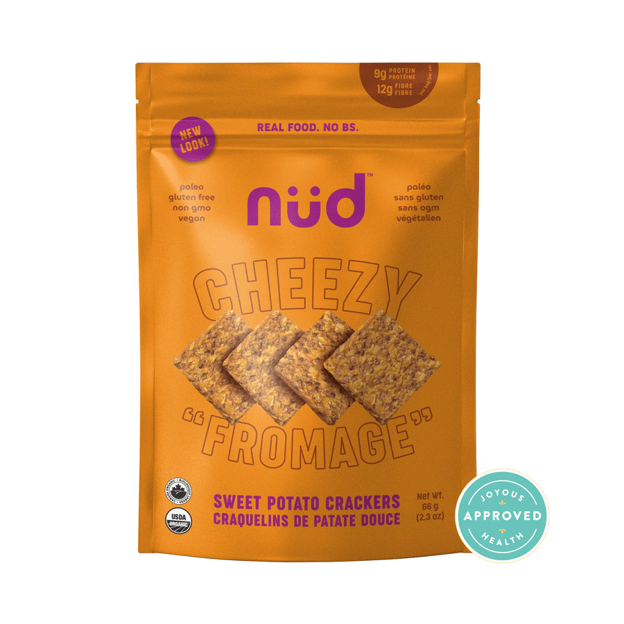 Nud Cheezy Sweet Potato Crackers, 66g